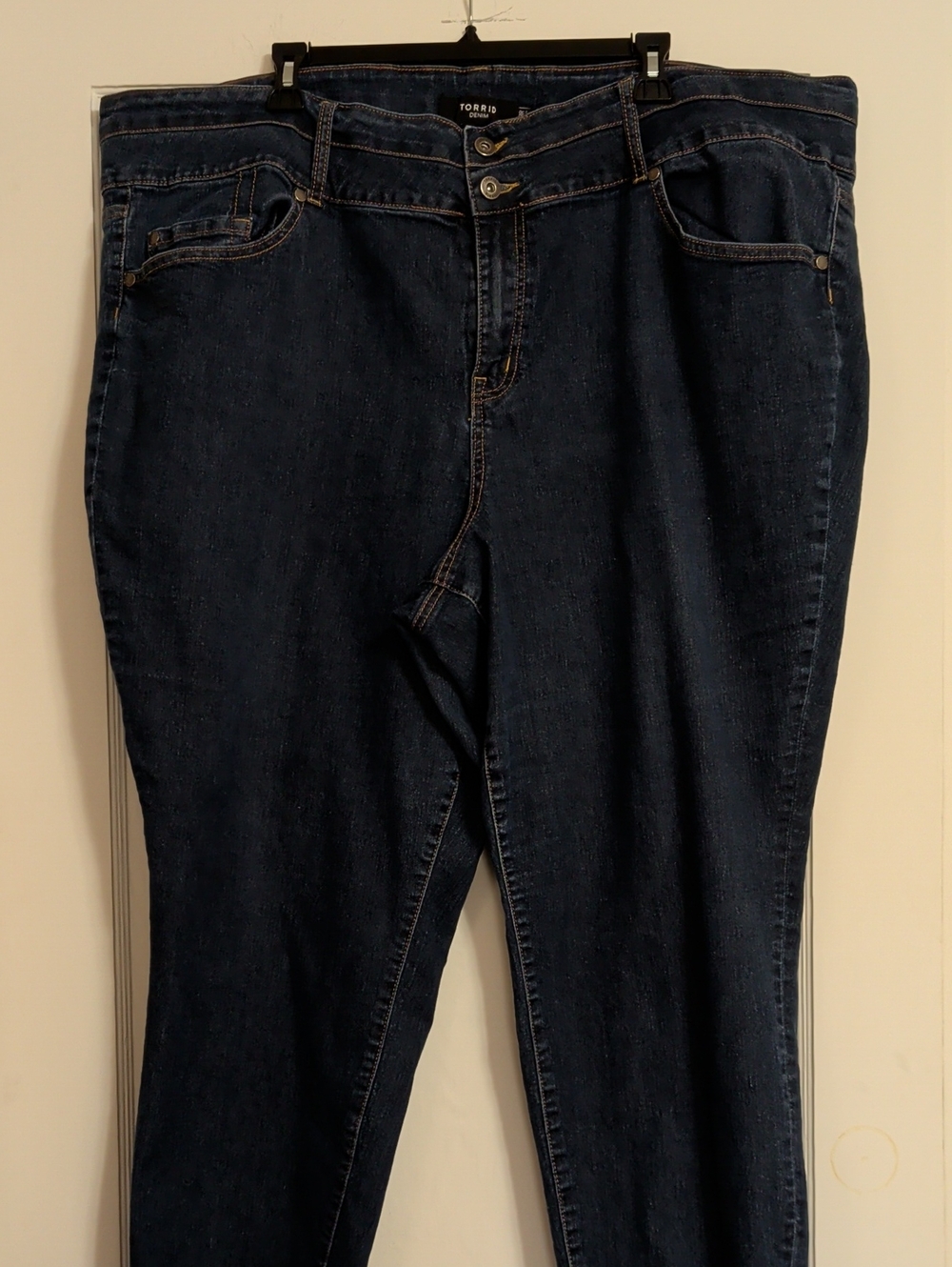 Torrid Denim Dark Indigo Straight Leg Jeans Women's Size 28R EUC Plus